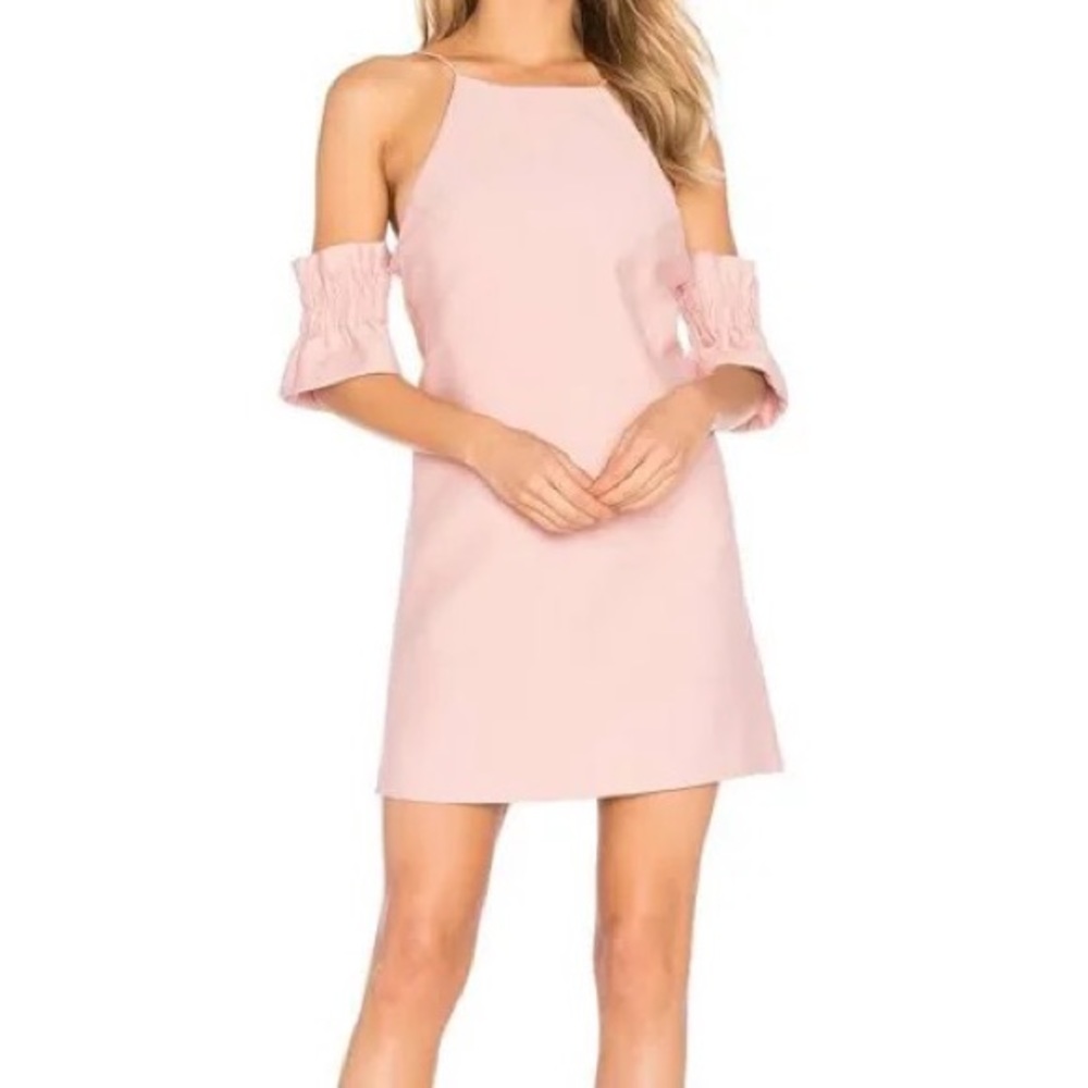 Cmeo dusky pink dress